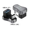 180 Derece U Şeklinde ThunderBolt 3 20Gbps Veri Adaptörü 4K 140W 5A USB C'den Type C'ye Hızlı Şarj Dönüştürücü Adaptör Steam Deck İçin
