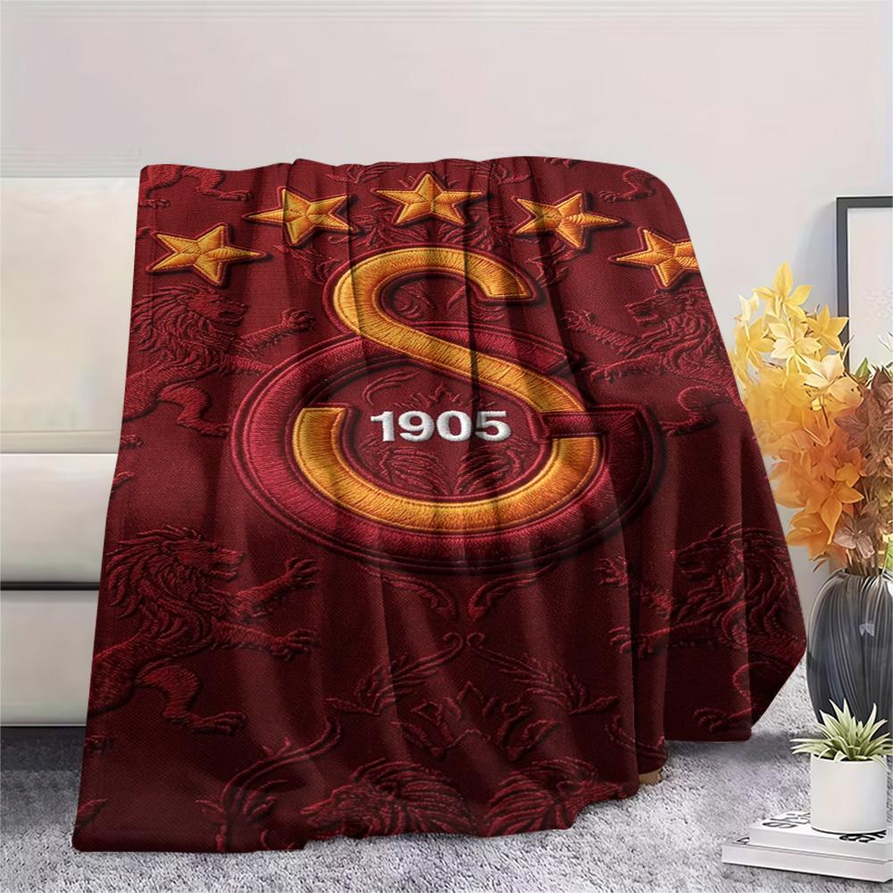 1PC Galatasaray S Patterned Flannel Blanket Suitable For All Seasons for Home Decor Warmth and Comfort Gifts Holiday Present