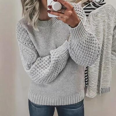 Autumn & Winter Loose Long Sleeve Knitted Sweater for Women