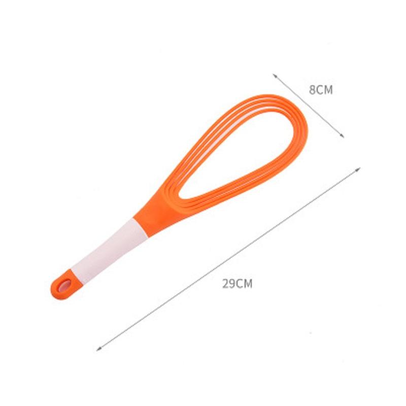 Kitchen Gadget 1pcs Multifunction Rotatable Balloon And Flat Whisk Egg Beater Plastic Hand Knead Dough Blender Egg Mixer Tools
