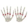 2Pack Halloween Skeleton Hands Realistic Life Size Severed Plastic Skeleton Hands for Halloween Themed Party Decoration