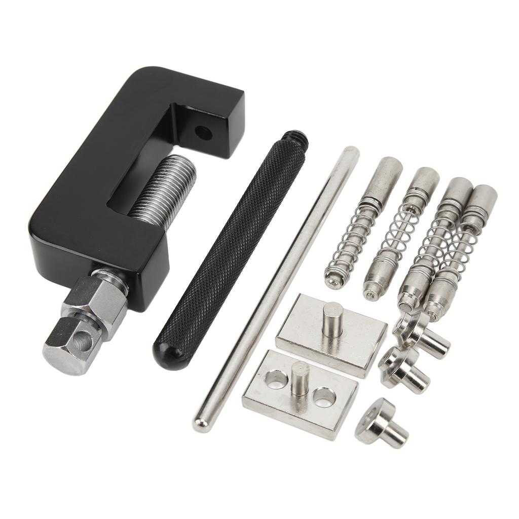 12 Pcs Universal Motorcycle Chain Cutter Breaker Riveting Tool Set with Storage Box for ATV Dirt Bike