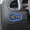 Headlight Switch Control Frame Cover For Jeep Renegade 2016+ Blue Carbon Fiber