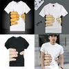 Neues Herrenmode 3D-gedrucktes T-Shirt mit lustiger großer Hand Kurzarm-Tee**