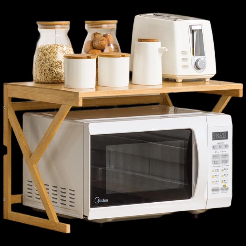 Bamboo Kitchen Countertop Storage Shelf