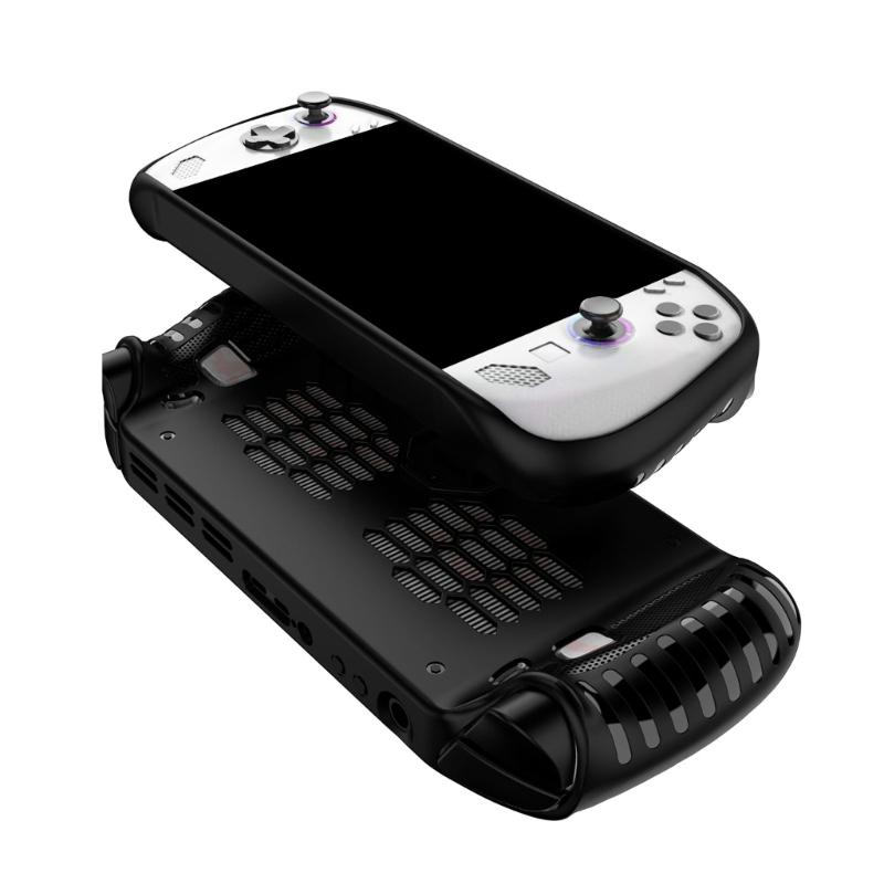 Gamepad-Haut Flexibles Gehäuse für Legion Go S Schutz-Rückabdeckung Hülle Spielkonsolen Kratzfeste Schale mit Ständer
