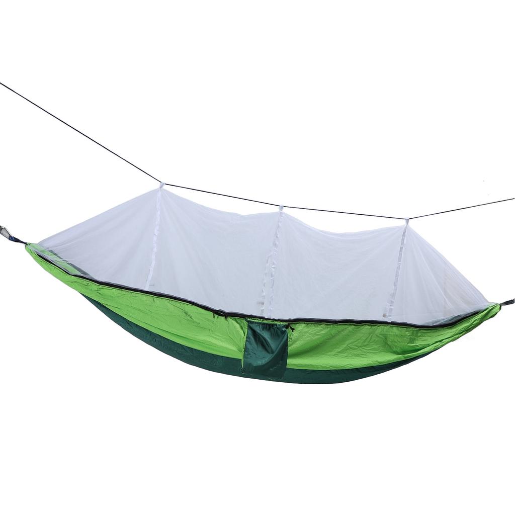 Outdoor Hammock 661lb Load Bearing Lightweight Portable Hammock with Net for Courtyard Camping Picnic