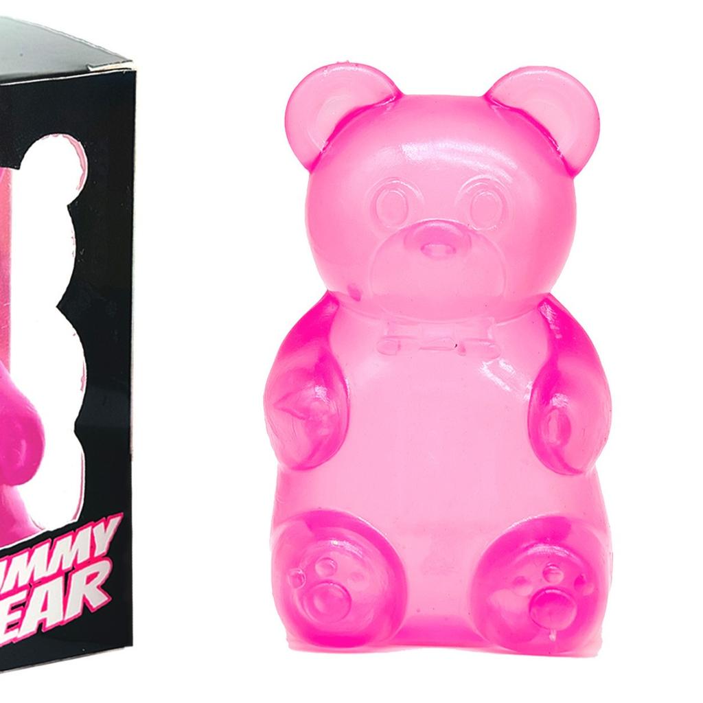 Squishy Gummy Bear Squeeze Toy - Stress Relief Fidget Sensory Toys, Soft Slow-Rebound Squishies for Anxiety, Hand Therapy