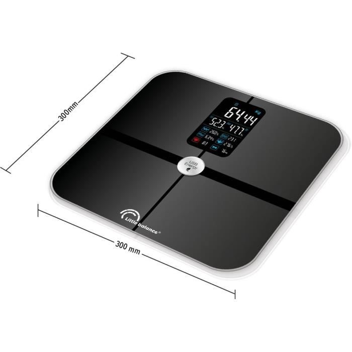 LITTLE BALANCE Pèse-personne Impédancemètre Connecté USB - Noir