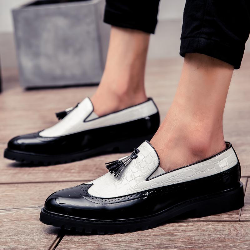 Modă Nouă pantofi de condus confortabili pentru bărbați gentleman cu design cu ciucuri, pentru petrecere de agrement în aer liber, nuntă, birou, bărbați, pantofi supradimensionați