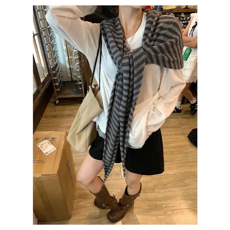 Simplicity Lace Patchwork Loose T Shirts Spring Autumn New Long Sleeve High Street Solid Tops Harajuku Fashion Women Clothing