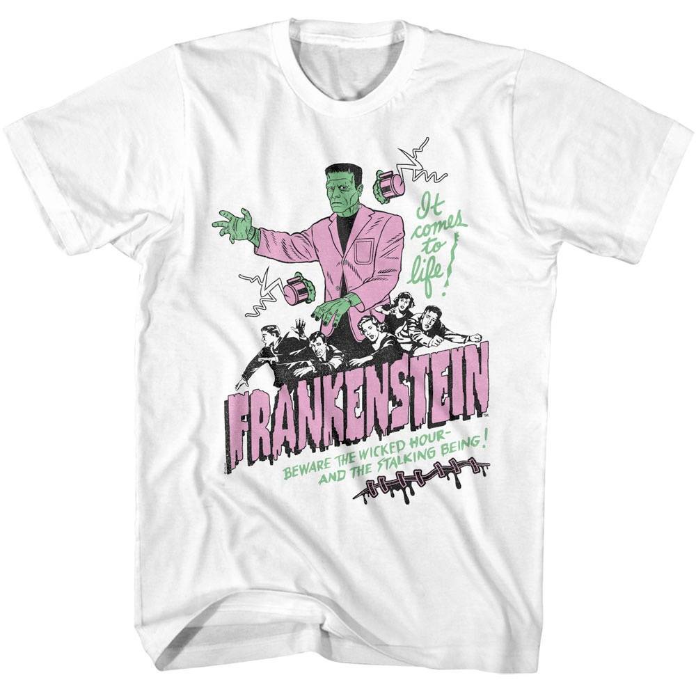 Frankenstein Comes to Life Men T Shirt S