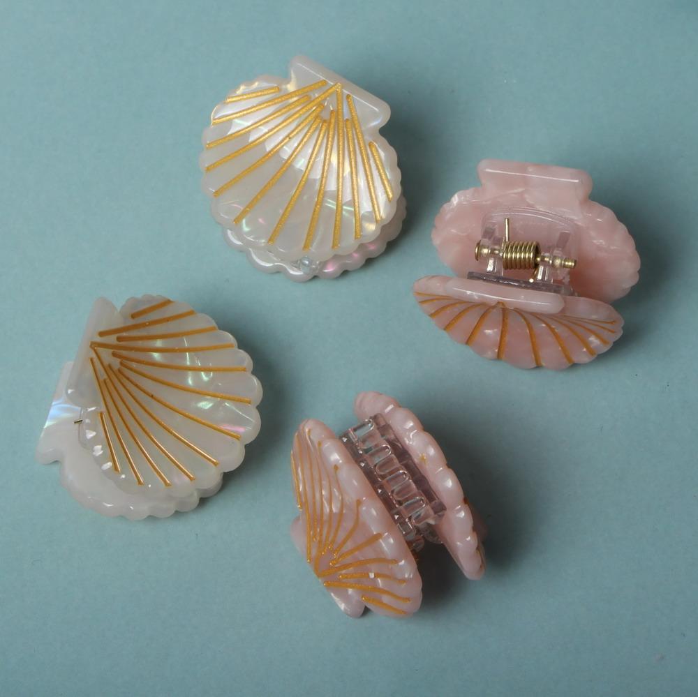 2pack Hair Clip Shell Small Hair Claw for Women Girls Butterfly  Acrylic Fashion Crab for Hair Clamps Hair Accessories