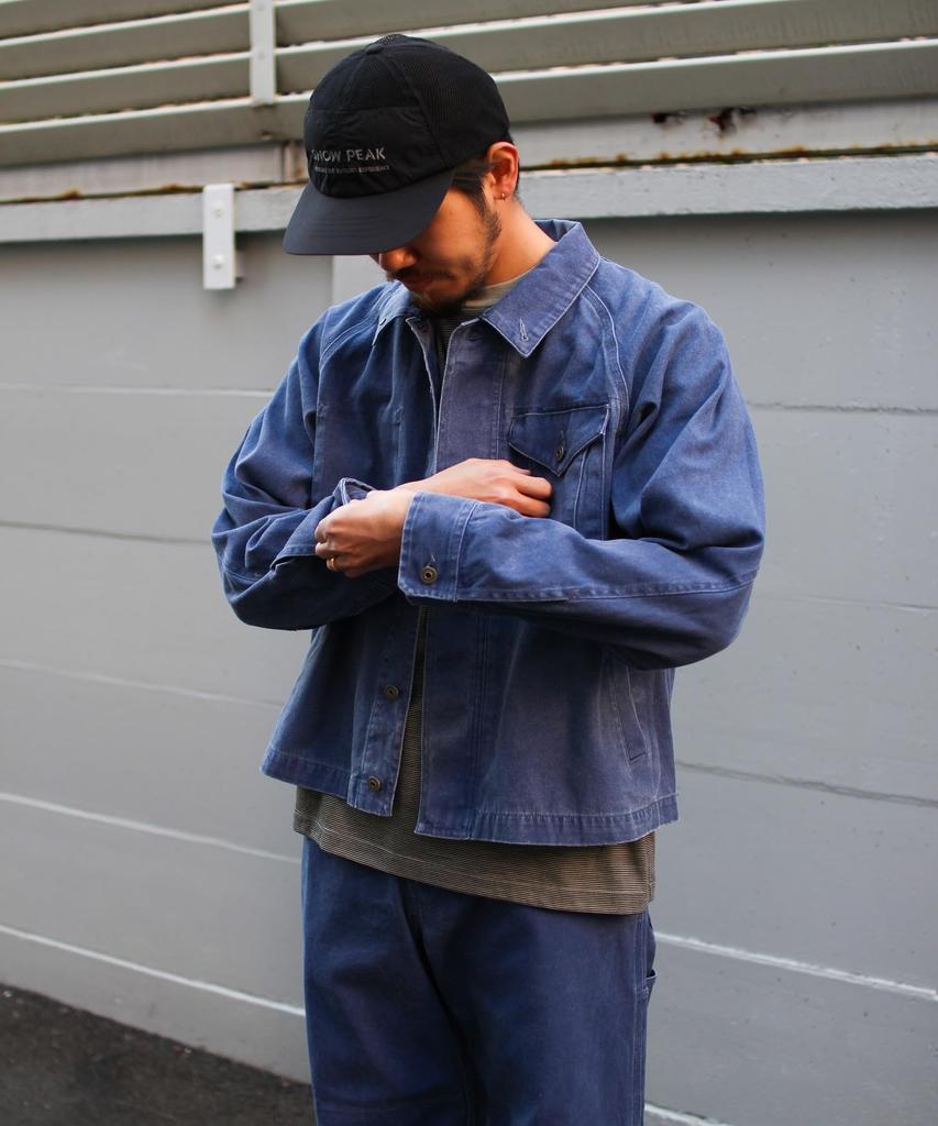 Sulfur Dyed Fade Coverall Outer Jacket BLUE M [Snow Peak] JK-26SU015 Men's Women's