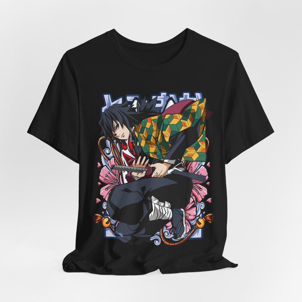 Tomioka Anime Graphic T-Shirt Tee Tops, Unisex T-Shirt for Anime Fans, Demon Slayer Shirt,