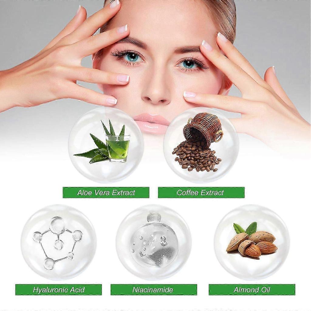 Eye Care Serum - Reduces Dark Circles & Fine Lines, Hydrating Essence with Aloe & Coffee Extract, 30ml