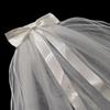 Pearl Bow Ribbon Wedding Veils Four-layer Bride Head Gauze Elegant Bridal Veil  Bride Accessories