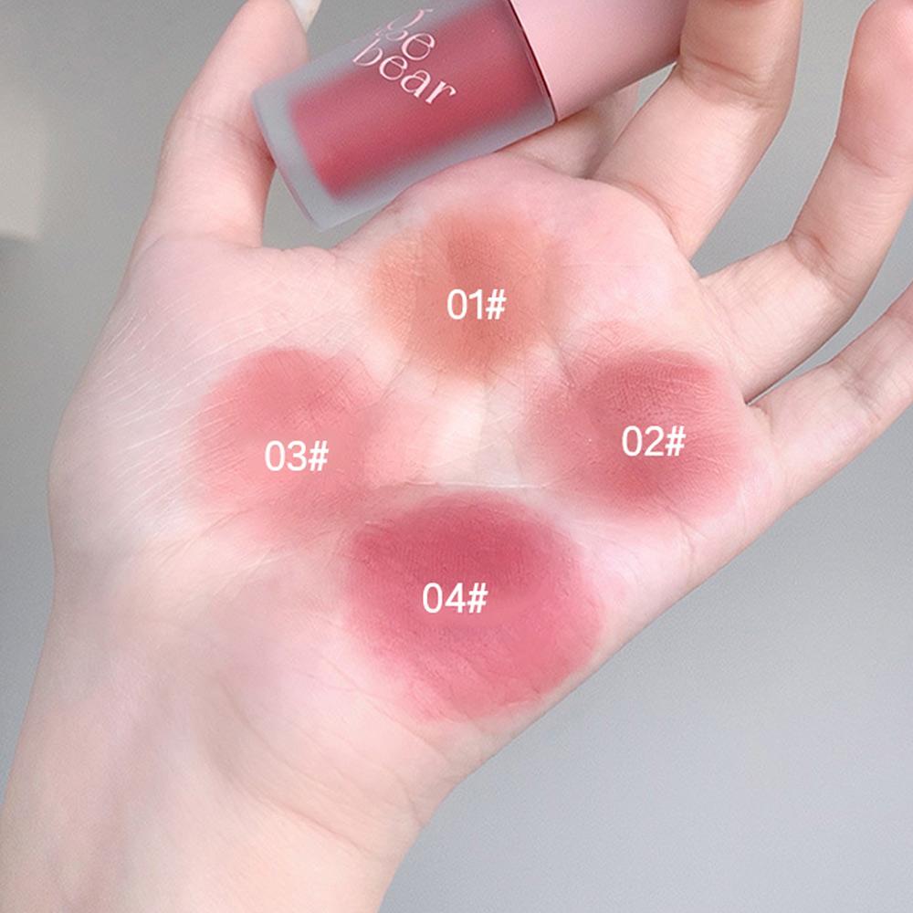 Gege Bear Smooth Multi-purpose Cream Expansion Blush Not Easy to Fade Nude Matte Velvet Lip Glaze