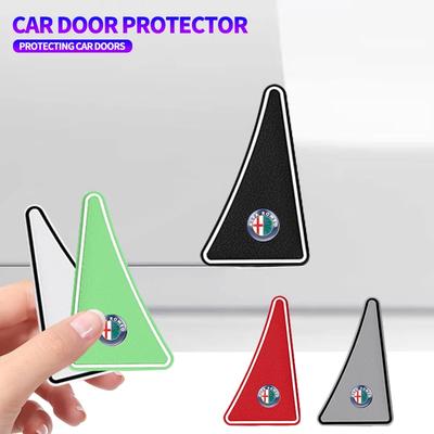 2Pcs Car Door Corner Cover Anti-collision Protection Stickers Accessory for 4C 159 Spider Giulia Giulietta 156 147