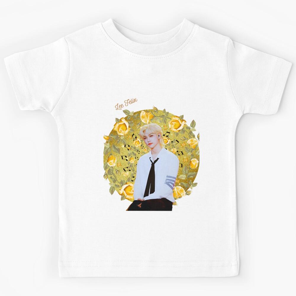 Stray Kids Felix K-Pop Fan Art | Lee Felix Design Kids T-Shirt 100