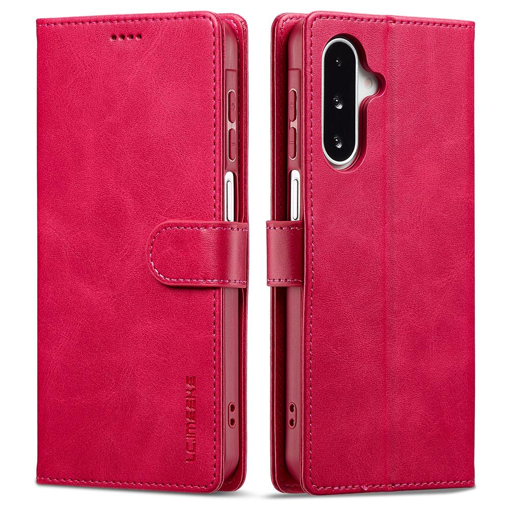 LC.IMEEKE For Samsung Galaxy A17 Case Calf Texture PU Leather Stand Wallet Phone Cover
