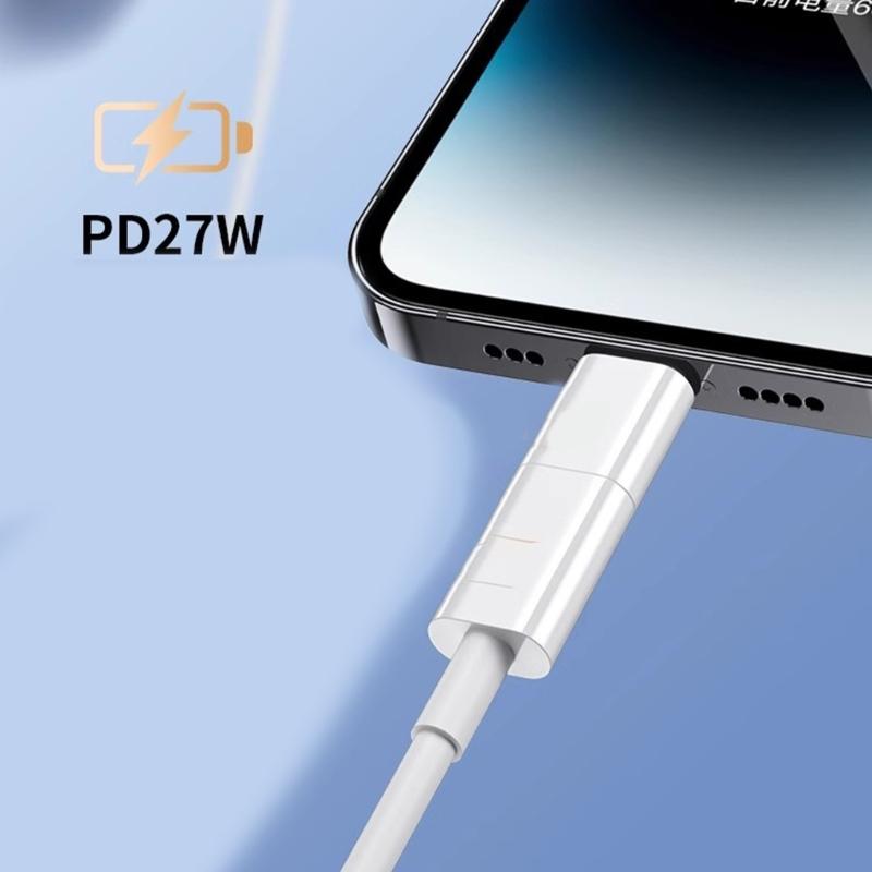 Superior Durability PD27W Fast Charge To Type C Converters For Phone 15/16 Phone With Durability Design