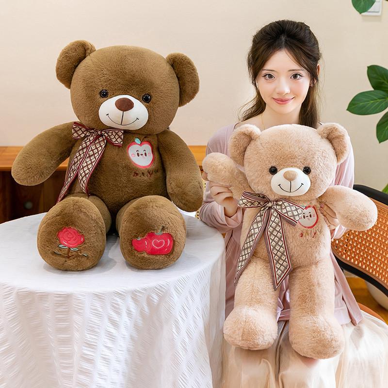 Cartoon Teddy Bear Plush With Fiber Cotton Filling And Unique Design For Love Gift