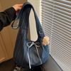 Korean Version of Niche Trend Fashion Lazy Style Denim Underarm Bag 2025 Spring New Shopping Bag Shoulder Bag