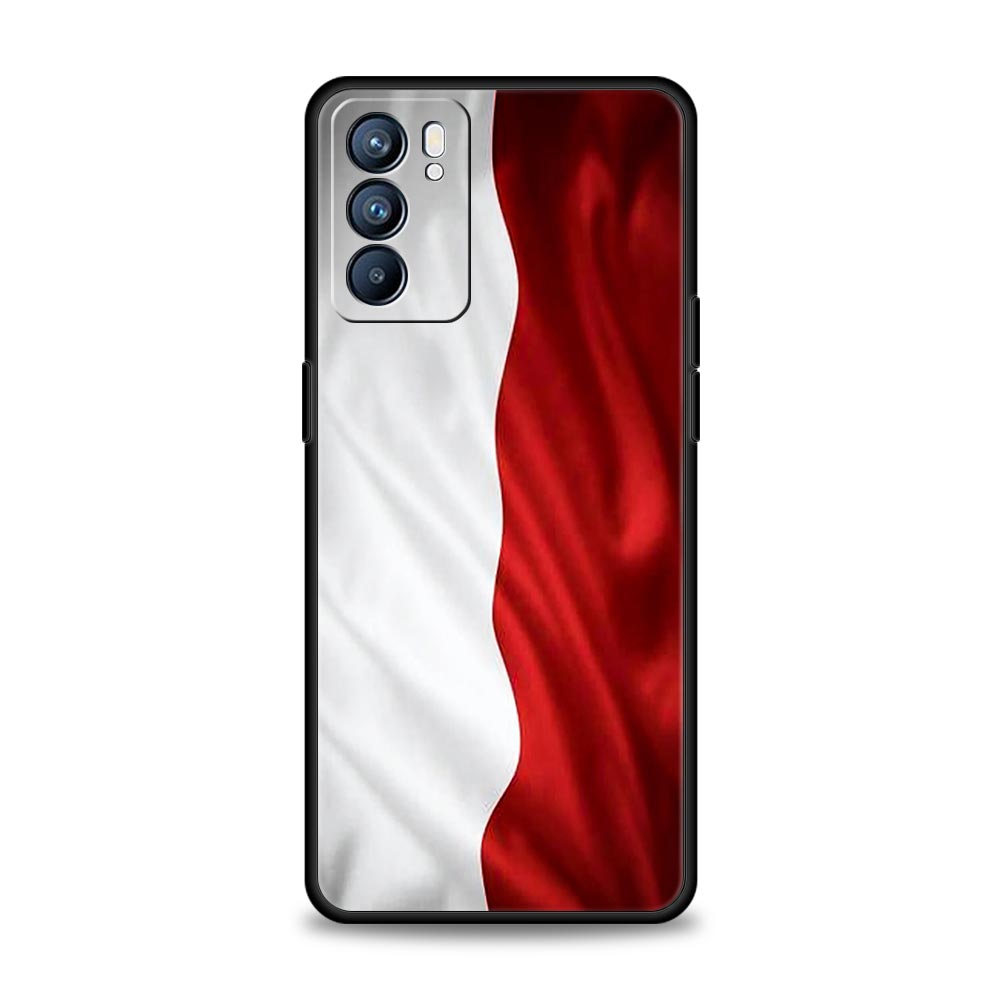 

polish flag Phone Case For Oppo A54 A53 A52 A15 A95 A16 A78 A79 A80 A98 4G Find X5 X6 Reno10 12 13 F Pro 5G Cover Oppo Reno13