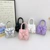 Childrens Pu Mini Shoulder Bag With Butterfly Bow For Daily Use