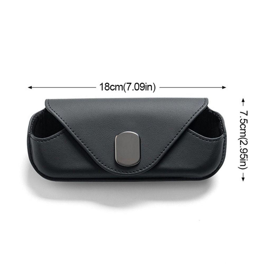 Magnetic Car Organizer Clip-on Sun Visor Glasses Case Car Mounted Glasses Bag  Interior Accessory