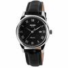 SKMEI Women's Watch, Black Leather Strap, Simple Quartz Analog Movement, Cute, Stylish, Waterproof, Casual, Date Display, Business, Classic Style, Per