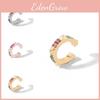 Alloy Geometric Elegant Ear Cuffs With Colorful Rhinestones For Women Trendy