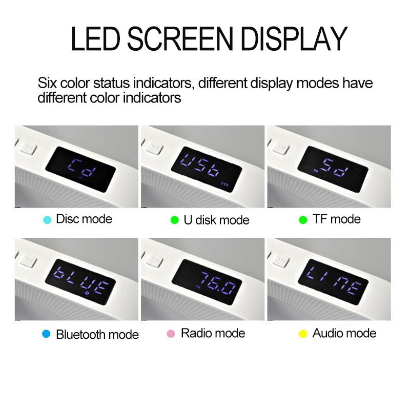 LED ekranlı Bluetooth CD Çalar (Şarj fonksiyonu olmadan)