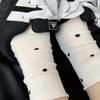 Socks Female Sweet Mary Jane Round Polka Dot Mesh Breathable Curling Pile