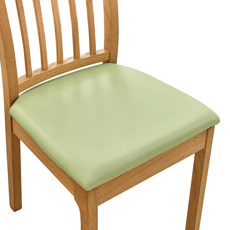 1PC PU Waterproof Chair Cushion Cover For Kitchen Dining Room Seat Slipcovers Removable Dining Room Chair Seat Cushion Cover