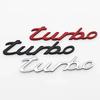1pcs 3D Metal Turbo Fender Tail Car Logo Side Badge Creative Decoration Rear Bumper Trunk Emblem Sticker Accessories For