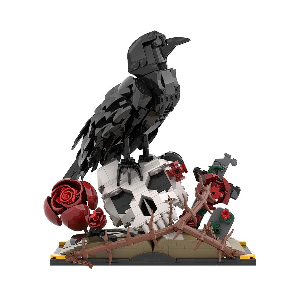 Gobricks MOC Raven Gotická květina Stavebnice