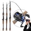 Casting Fishing Rod Reel Combos 1.8M/2.1M/2.4M Carbon Telescopic Pole and 9BB Bait Casting Reel Tool