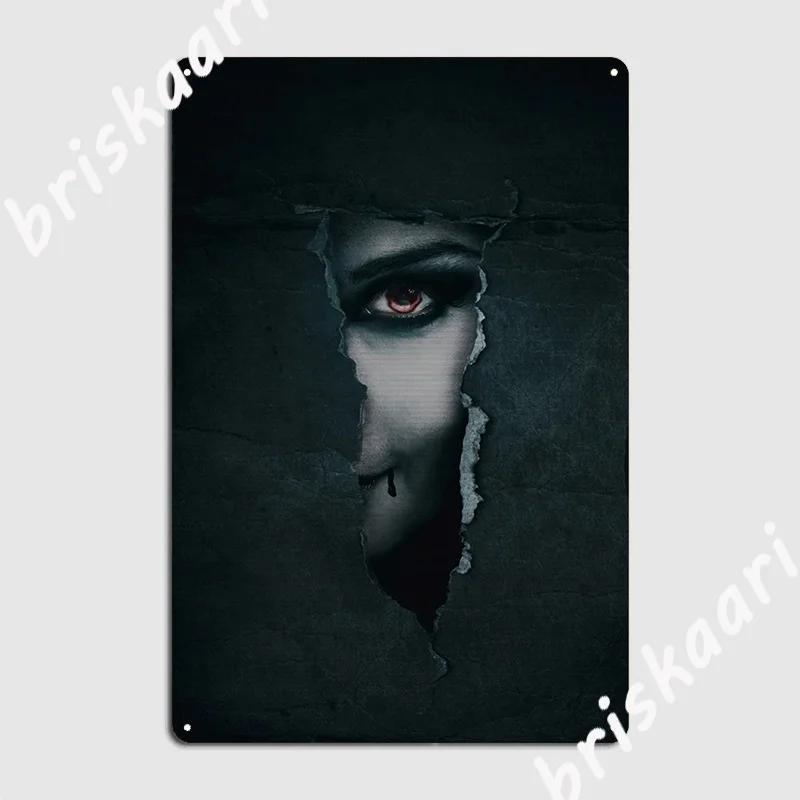 The Vampire Dies In No Time Poster Metal Plaque Pub Garage Wall Decor Pub Decoration Tin Sign Poster 20X30CM