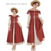 Medieval Renaissance The Lotus Long Sleeves Dresses Cosplay Costume Clothes