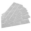 6pcs Gray Tile Pattern Wall Decal Waterproof SelfAdhesive Wall Sticker for Home Kitchen