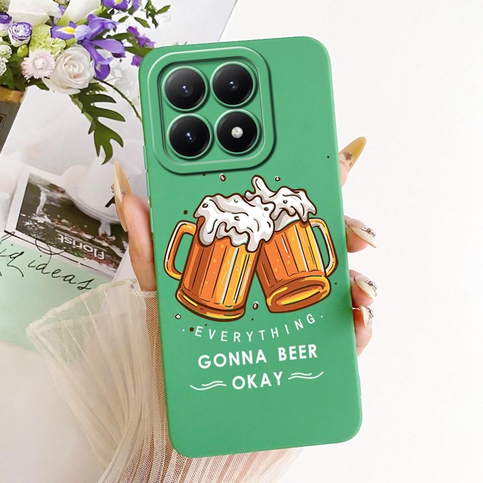 Casing For Xiaomi 15T 5G Cover Silicone Luxury Fashion Flowers Kawaii Cute Painted Shockproof Phone Case 25069PTEBG