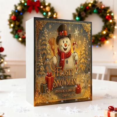 Calendario de Adviento Muñeco de Nieve 2025 24 Días de Sorpresas Manualidad de Arcilla para Modelar DIY Regalo Calendario de Adviento de Temporada