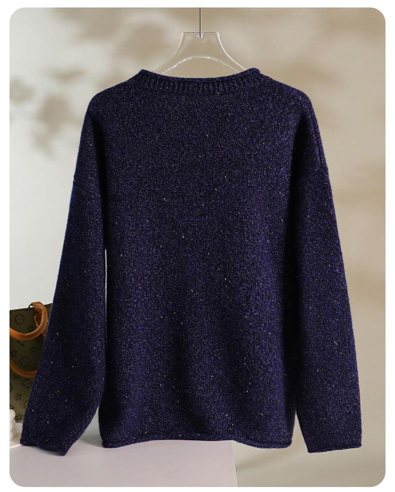 Women's Soft Cashmere Knit Slimming Pullover Sweater - Autumn/Winter New Style