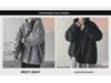 Men's Retro Hooded Turtleneck Sweater - Lazy Style for Autumn/Winter, Thick Knit Cardigan Jacket