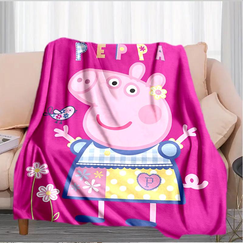 Princess Peppa Blanket Suitable for Sofas, Beds, Offices, And Camping - Perfect Gift for Halloween Christmas