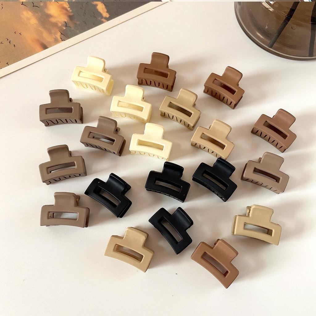 Mini Brown Cross-Border Claw Hair Clip for Bangs & Forehead