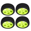 4Pcs RC Tires 5 Holes 17mm Hex Diameter Sturdy Green RC Wheel Rims Tires For Traxxas 1 8 RC Car