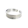 925 Silver Wire Drawing Thick Stackable Rings For Women Couple Luxury Quality Jewelry Accessories Birthday Gift